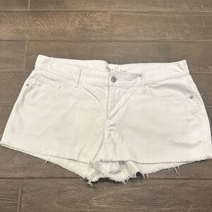 Women's White Denim Shorts